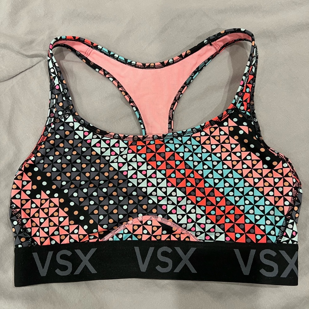 VSX Victoria’s Secret Sport Colorful Sports Bra Size Medium